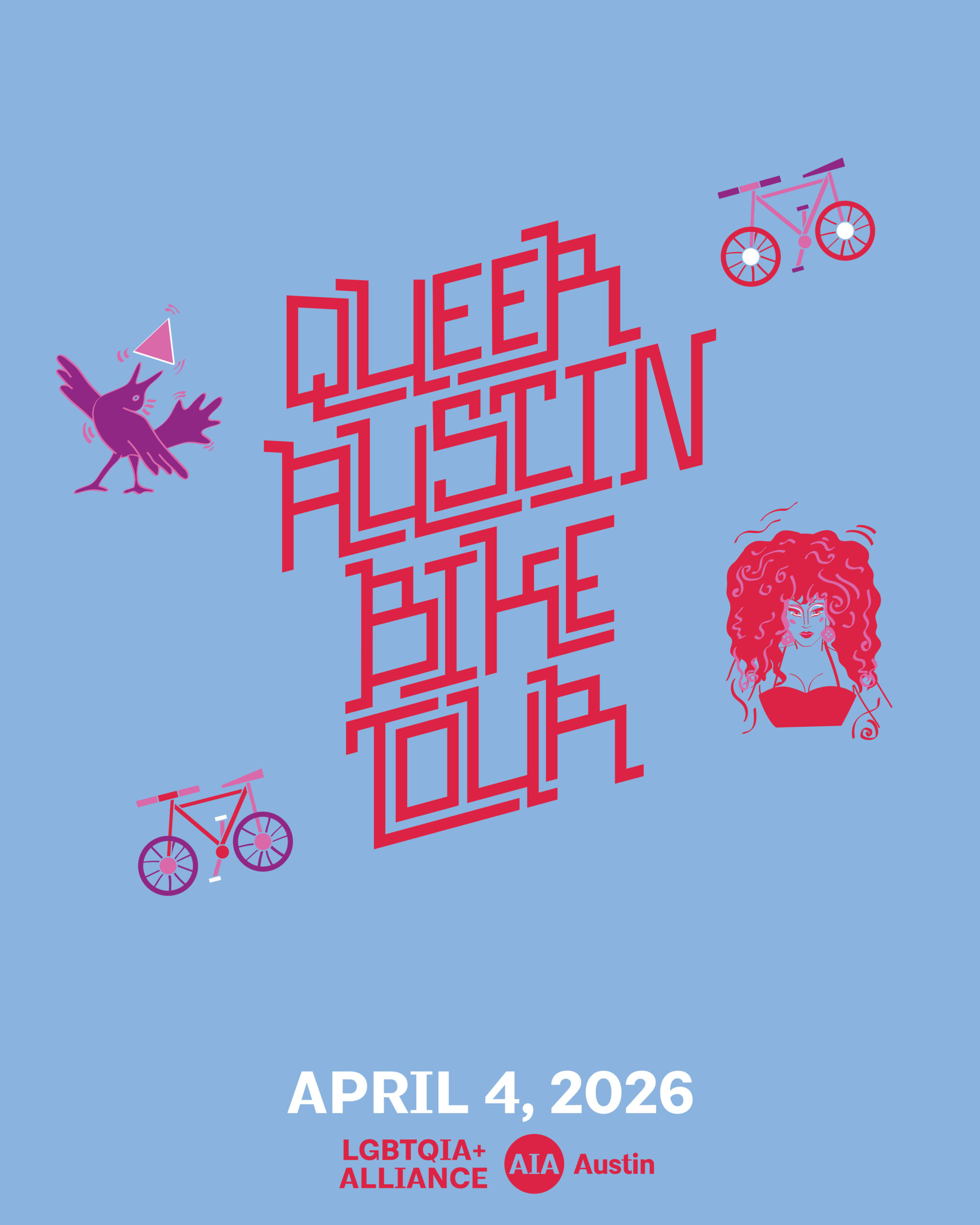 Queer Austin Bike Tour graphic